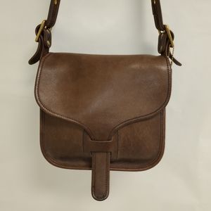 Rare Vintage 1970s or 80s Coach Courier Bag NYC